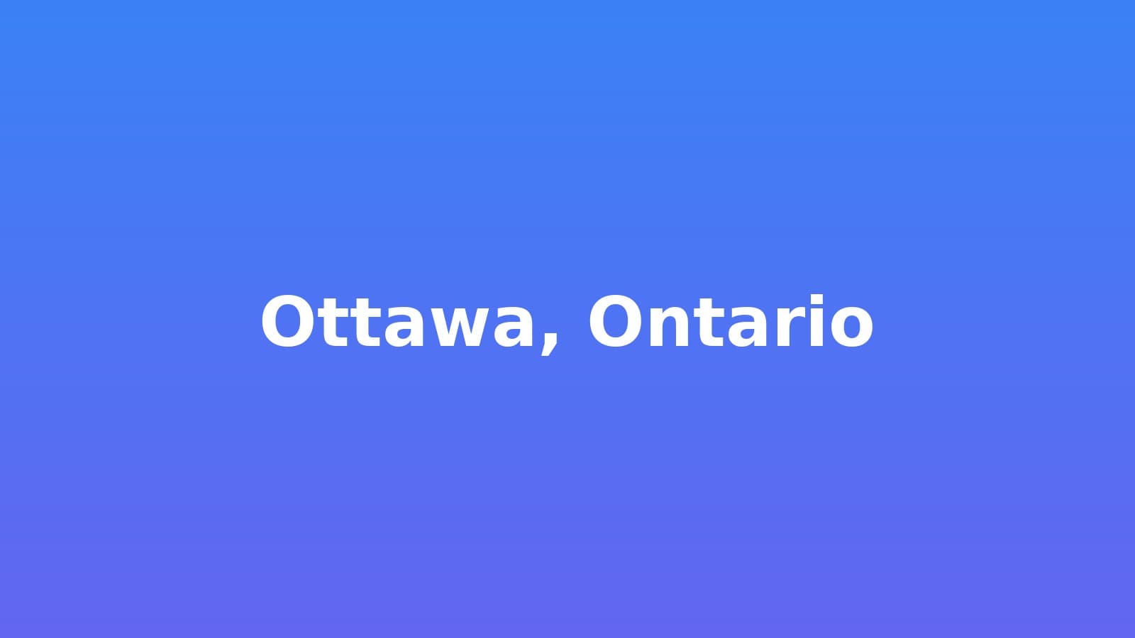Ottawa, Ontario
