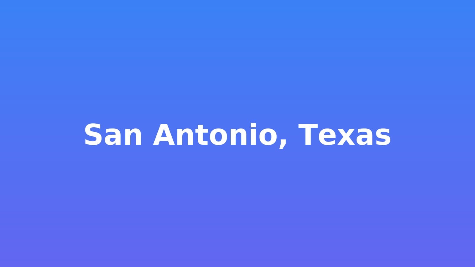 San Antonio, Texas